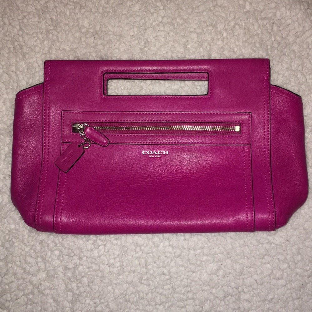 Fabulous fuchsia Coach clutch